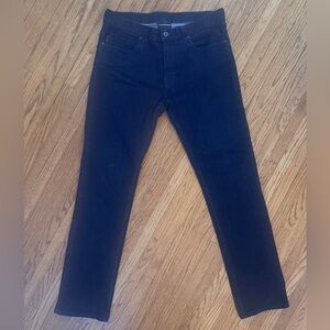 Emporio Armani Men's Dark Blue Dressy Stretch Jeans